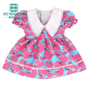 Planet Gates M--595--B / 43-45cm Doll Clothes for doll Bow dress fit 18inch 43-45cm Baby Toy new born doll and American doll accessories