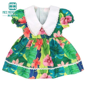 Planet Gates M--595--C / 43-45cm Doll Clothes for doll Bow dress fit 18inch 43-45cm Baby Toy new born doll and American doll accessories
