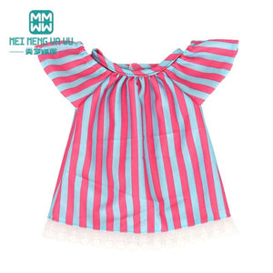 Planet Gates M--595--G / 43-45cm Doll Clothes for doll Bow dress fit 18inch 43-45cm Baby Toy new born doll and American doll accessories