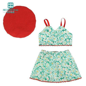 Planet Gates M--611-E / 43-45cm Doll Clothes for doll Bow dress fit 18inch 43-45cm Baby Toy new born doll and American doll accessories