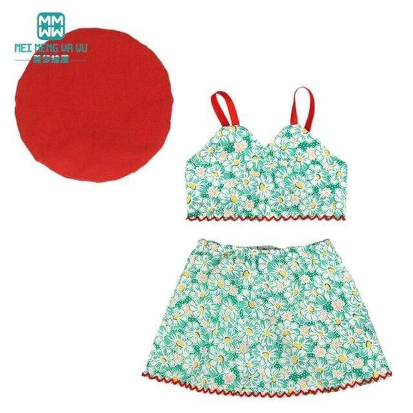 Planet Gates M--611-E / 43-45cm Doll Clothes for doll Bow dress fit 18inch 43-45cm Baby Toy new born doll and American doll accessories