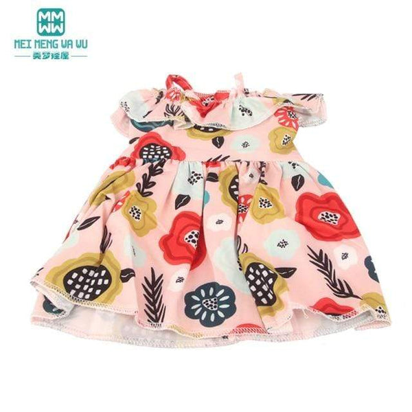Planet Gates M--612-A / 43-45cm Doll Clothes for doll Bow dress fit 18inch 43-45cm Baby Toy new born doll and American doll accessories