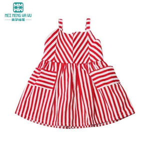 Planet Gates M--612-C / 43-45cm Doll Clothes for doll Bow dress fit 18inch 43-45cm Baby Toy new born doll and American doll accessories