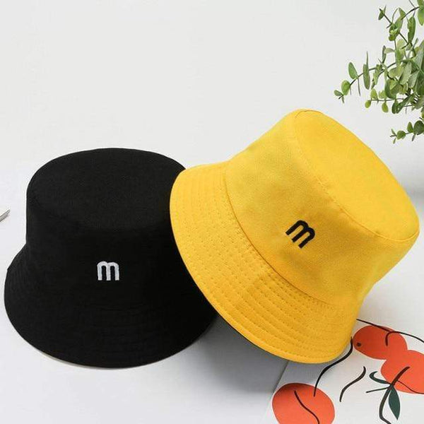 Planet Gates M / Adult(56-58cm) Summer Hats for Women Bob Two-side Unisex Embroidery Bucket Hat Fishing Outdoor Cap Men Sunscreen Hats Fisherman Chapeau Femme