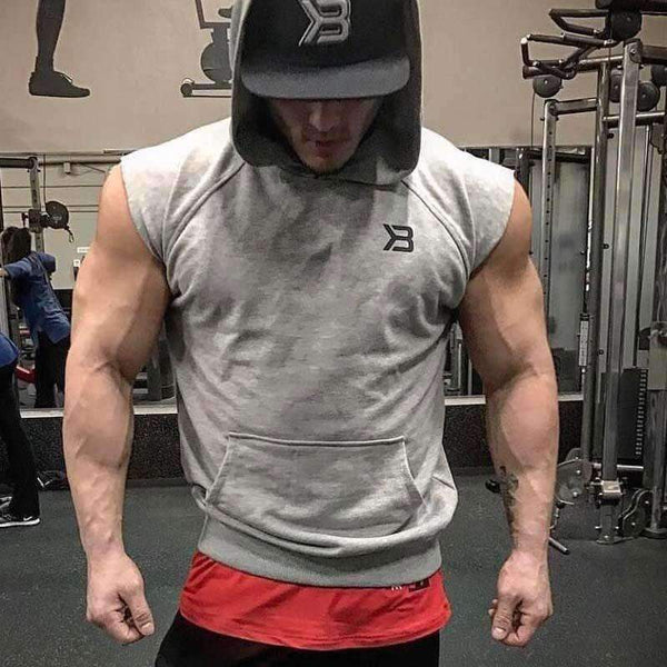 Planet Gates M / black Fitness Bodybuilding  Sweatshirts Sports GYM Gyms Hoody Short Sleeve  Sweatshirt Training Tops   Jackets Clothes