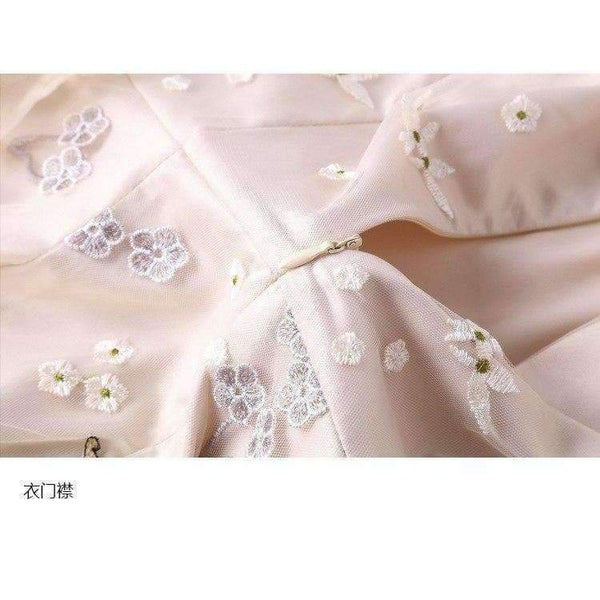 Planet Gates M Dress Summer 2018 High Quality Women Lux Embroidery Flare Sleeve Elegant Party Tulle Lace Dress Events Festa