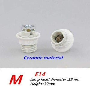 Planet Gates M / E14 Led Bulb E14 socket ceramic plastic Lamp Bases holder  lantern chandelier lamp holder lighting accessories