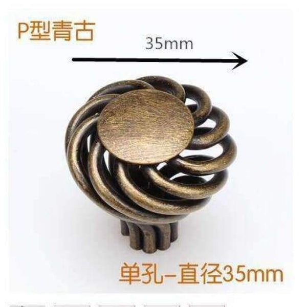 Planet Gates M European bronze birdcage drawer Pulls cupboard door knobs and handles wine cabinet shoe wardrobe handles Furniture Hardware