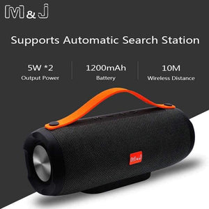 Planet Gates M&J E13 Bluetooth speaker wireless portable stereo sound big power 10W system MP3 music audio AUX with MIC for android iphone