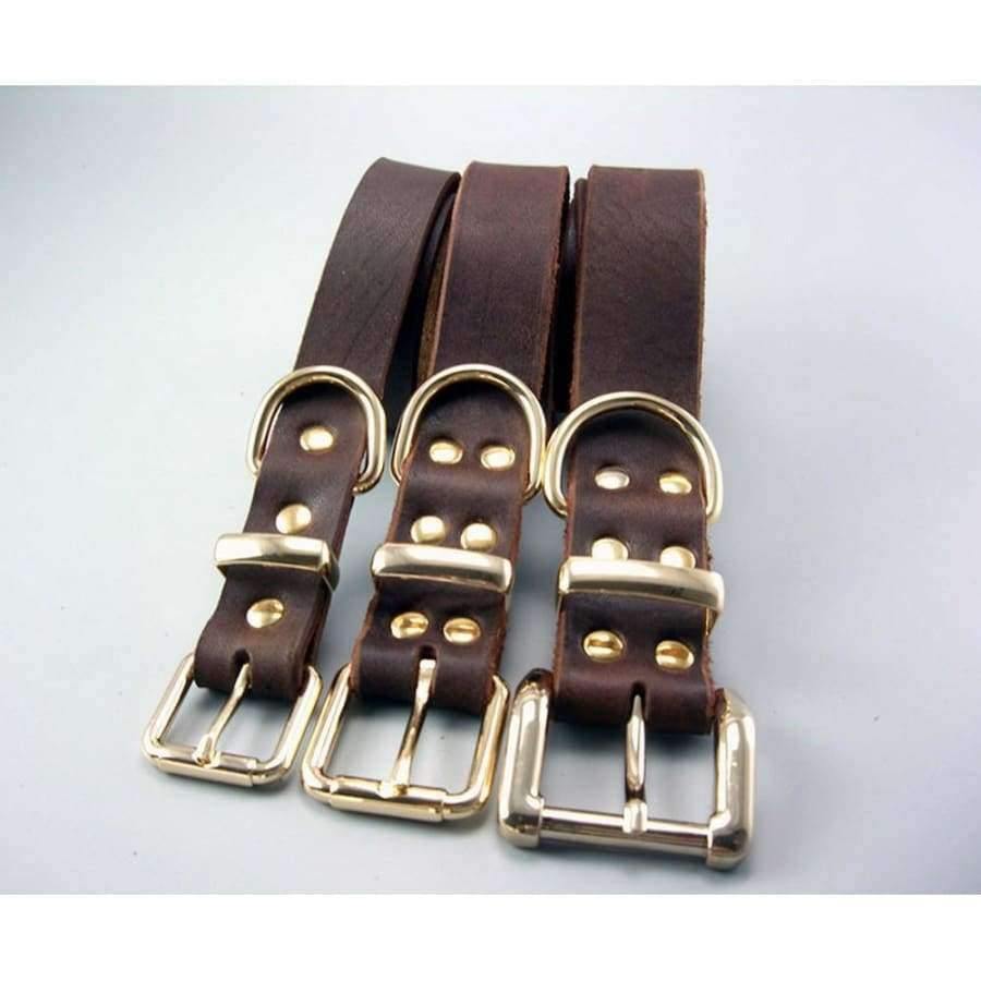 Planet Gates M Leather Pet Dog Collar For Big Dog High Quality Pet Products Dog Pet Collar Genuine Leather Collar 11654
