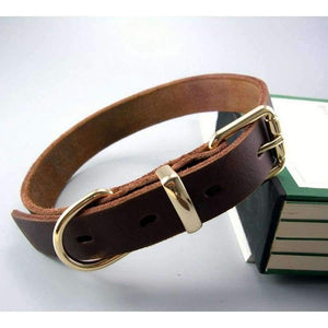 Planet Gates M Leather Pet Dog Collar For Big Dog High Quality Pet Products Dog Pet Collar Genuine Leather Collar 11654