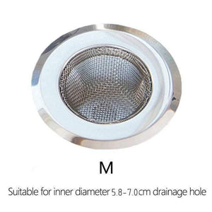 Stainless steel bathroom washbasin hair filter kitchen sink floor drain anti-blocking tools home accessories