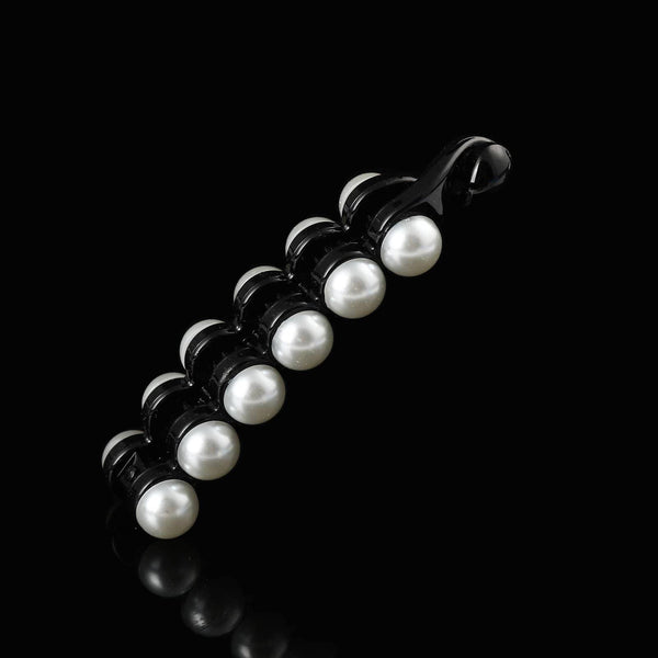 Molans Pearls Solid Banana Hair Clips In Women's Hair Accessories Ponytail Barrettes Elegant Hair Claws Hairpins