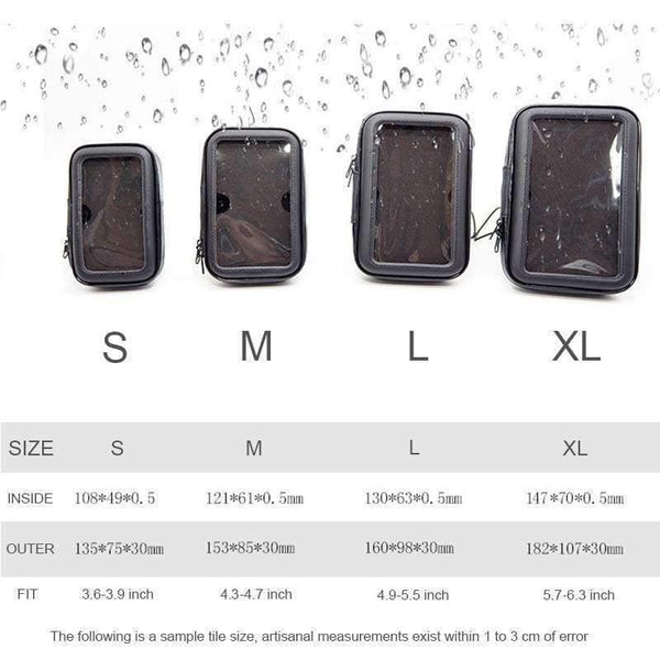 Planet Gates M Motorcycle Bicycle Phone Holder Mobile Phone Stand Support for iPhone X 8 7 6s Plus GPS Bike Holder with Waterproof Case Bag