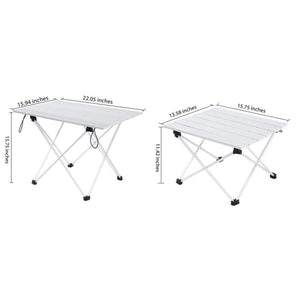 Planet Gates M Portable Outdoor BBQ Camping Picnic Aluminum Alloy Folding Table Lightweight Rain-Proof Mini Rectangle Table