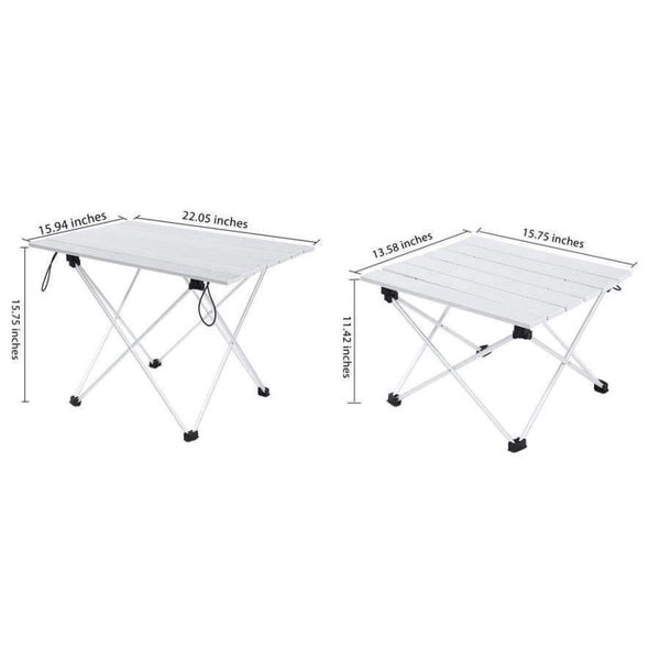 Planet Gates M Portable Outdoor BBQ Camping Picnic Aluminum Alloy Folding Table Lightweight Rain-Proof Mini Rectangle Table