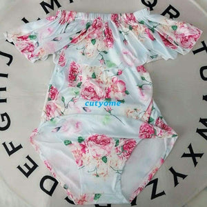 Planet Gates M Swimwear Women Off Shoulder Floral Pregnancy Swimsuit Suits Beachwear Bikini Bathing Clothing For Pregnant Bodysuits