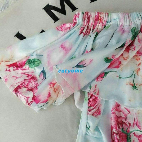 Planet Gates M Swimwear Women Off Shoulder Floral Pregnancy Swimsuit Suits Beachwear Bikini Bathing Clothing For Pregnant Bodysuits