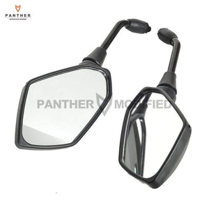 Planet Gates M10 Motorcycle Rear View Mirror Case for Kawasaki ER 6N 6F ER-5 Z800 Z900 Z1000 Z750 W800 ZRX400 ZRX1100 10mm Mirrors