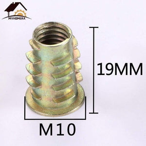 10Pcs Male Female Connector Nut Screw Wood Screws Hex Socket Kitchen Furniture Hardware Cabinet Bed Connectors Bolt