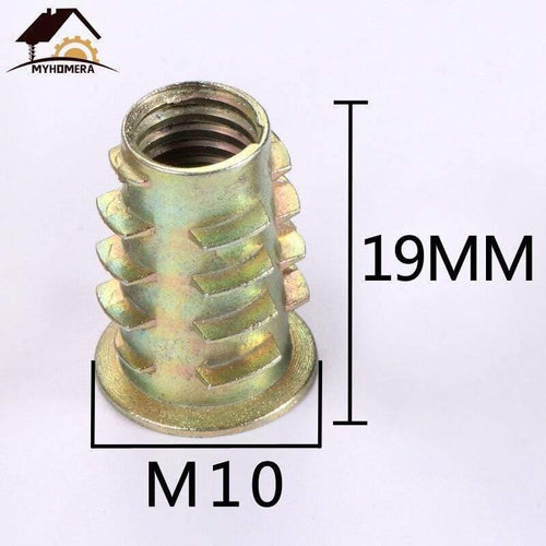 10Pcs Male Female Connector Nut Screw Wood Screws Hex Socket Kitchen Furniture Hardware Cabinet Bed Connectors Bolt