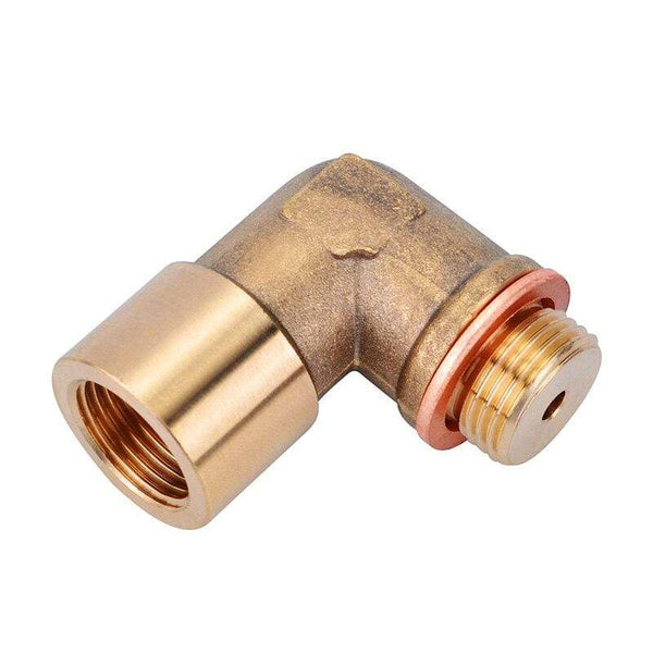 Planet Gates M18 x1.5 Oxygen Sensor Lambda Extender Spacer Exhaust 90degree Lambda O2 Oxygen Sensor Extender Spacer