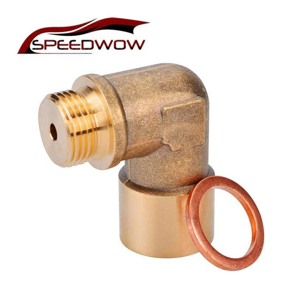 Planet Gates M18 x1.5 Oxygen Sensor Lambda Extender Spacer Exhaust 90degree Lambda O2 Oxygen Sensor Extender Spacer