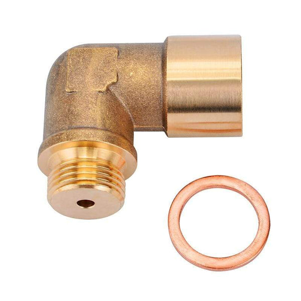 Planet Gates M18 x1.5 Oxygen Sensor Lambda Extender Spacer Exhaust 90degree Lambda O2 Oxygen Sensor Extender Spacer