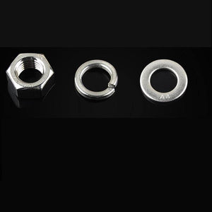M5 304 Stainless Steel Hex Socket Screw M5x6 25 30 35 40 45 70 75 80 85 90 100mm Hexagon Socket Head Cap Bolt M5 Nut and Washer
