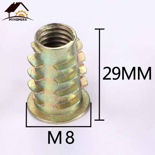 10Pcs Male Female Connector Nut Screw Wood Screws Hex Socket Kitchen Furniture Hardware Cabinet Bed Connectors Bolt