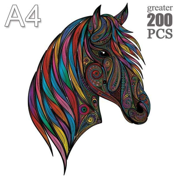 Planet Gates MA-01-A4 Unique Cock Wooden Animals Puzzle For Adults Kids Puzzles Toys DIY Educational Games Christmas Gifts With Original Box Collect