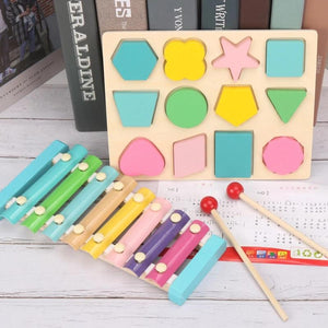 Planet Gates Macaron Montessori Wooden 3D Toys Childhood Learning Parent Child Baby Magination Intellectual Educational Toy for Kids Gift