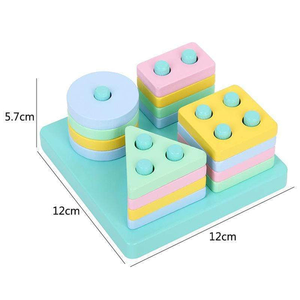 Planet Gates Macaron Montessori Wooden 3D Toys Childhood Learning Parent Child Baby Magination Intellectual Educational Toy for Kids Gift
