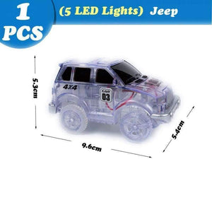 Planet Gates Magical Glowing Race Track Diecasts & Toy Vehicles Accessories Bridge Racing Track Boys Girls Toy For Children Gifts