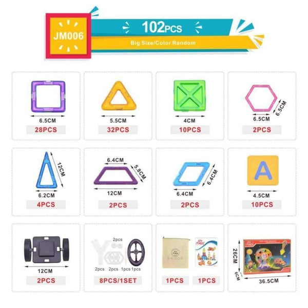 Planet Gates Magnetic Designer Block 89/102/149 pcs Building Models Toy Enlighten Plastic Model Kits Educational Toys for Toddlers