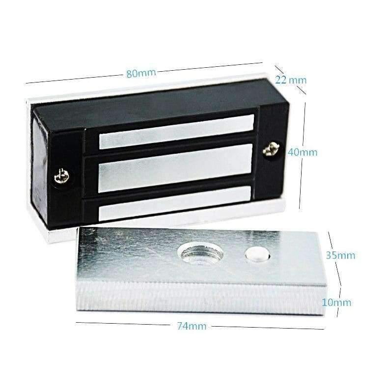 Planet Gates Magnetic Lock 12V Electronic Door Locks Electric Cabinet Electromagnetic Drawer 60kg 100lbs Mini M60 Access Control Security