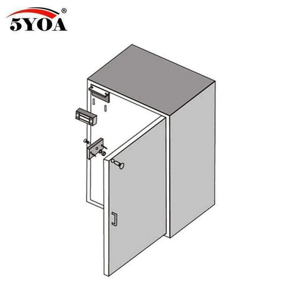 Planet Gates Magnetic Lock 12V Electronic Door Locks Electric Cabinet Electromagnetic Drawer 60kg 100lbs Mini M60 Access Control Security