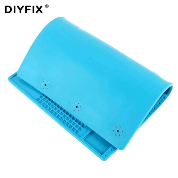 Planet Gates Magnetic Silicone Pad Hot Air Gun Station Heat Resistant Insulation Desk Mat Mobile Phone BGA Soldering Repair Tool