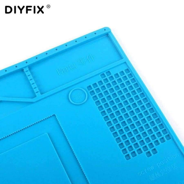 Planet Gates Magnetic Silicone Pad Hot Air Gun Station Heat Resistant Insulation Desk Mat Mobile Phone BGA Soldering Repair Tool