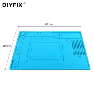 Planet Gates Magnetic Silicone Pad Hot Air Gun Station Heat Resistant Insulation Desk Mat Mobile Phone BGA Soldering Repair Tool