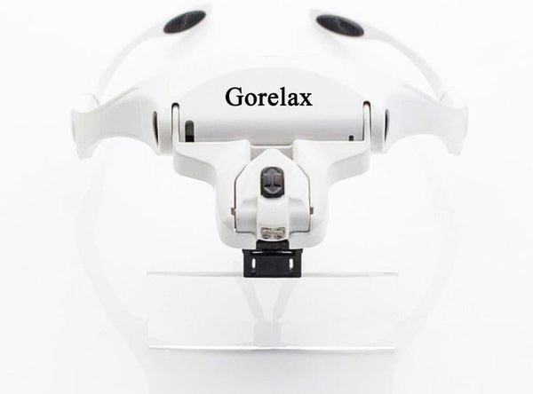 Planet Gates Magnifying Glasses LED Light Lamp Head Loupe Jeweler Headband Magnifier Eye Glasses Optical Glass Tool Repair Reading Magnifier