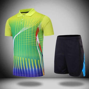 Planet Gates Man 1 set 1 / M Print table tennis clothes Women/Men , Badminton sets , table tennis sets , badminton shirt + shorts  210