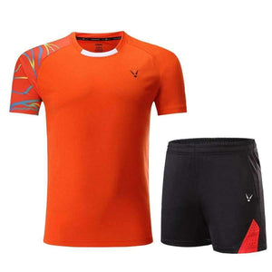 Planet Gates Man 1 set 2 / XL Quick dry Badminton sports clothes Women/Men ,  table tennis clothes, Tennis suit ,badminton wear sets  3861