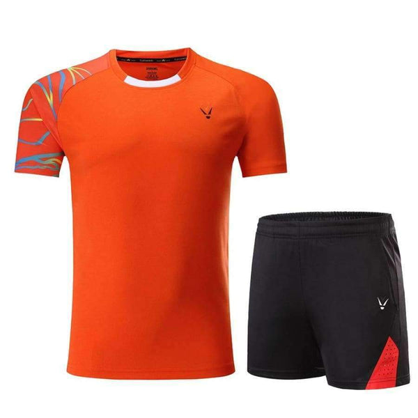 Planet Gates Man 1 set 2 / XL Quick dry Badminton sports clothes Women/Men ,  table tennis clothes, Tennis suit ,badminton wear sets  3861