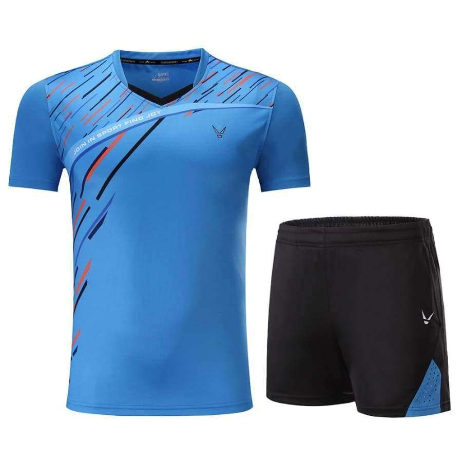 Planet Gates Man 1 set / M Qucik dry Badminton sports clothes Women/Men , table tennis clothes, Tennis suit , badminton wear sets  3859