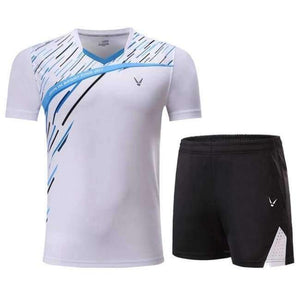 Planet Gates Man 1 set / M Qucik dry Badminton sports clothes Women/Men , table tennis clothes, Tennis suit , badminton wear sets  3859