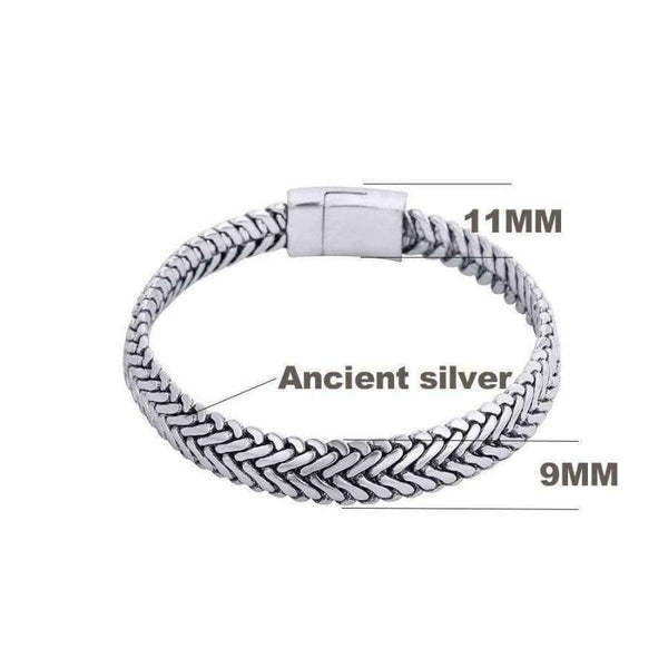 Planet Gates Man 21cm Ancient Silver Fashion Punk Buddha Bracelet for Women DIY Bracelets & Bangles Charms Bracelets Men Pulseira Jewelry Gifts