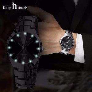 Planet Gates Man Gold / China Couple Watches Top brand Luxury Mens Watch Lovers Fashion Quartz Waterproof Women's Male Gold Wrist Watches 2018