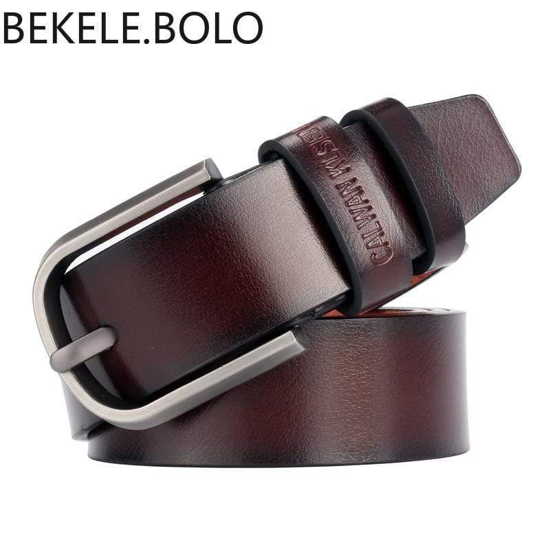 Man Leather Belt Luxury High Quality Belts for Men and Women New Fashion Classice Vintage Pin Buckle Leather Belt Male Belt Men