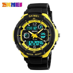 Planet Gates man new yellow Children Watches Sports Fashion LED Quartz Digital Watch Boys Girls Kids Watch Waterproof Wristwatches Kid Clock